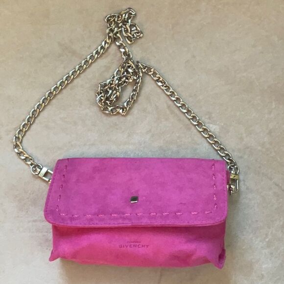 AUTH GIVENCHY (PARFUM) *ORCHID PINK* POUCHETTE CROSSBODY (DIY) CLEAN EUC - Picture 4 of 8